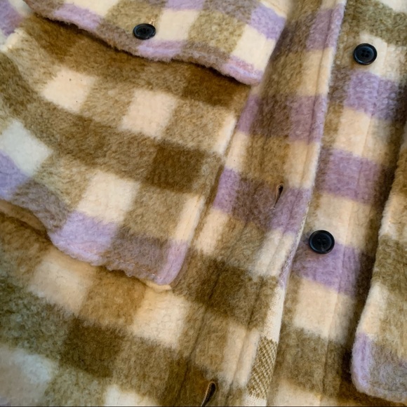 Zara Plaid Wool Blend Flannel Jacket - Picture 6 of 10